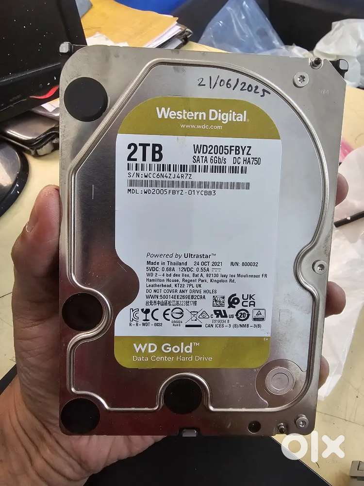 WD Gold (Enterprise) 2TB High speed Hard Disk