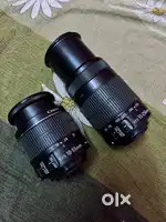 Canon 18-55mm lens and 55-250mm lens