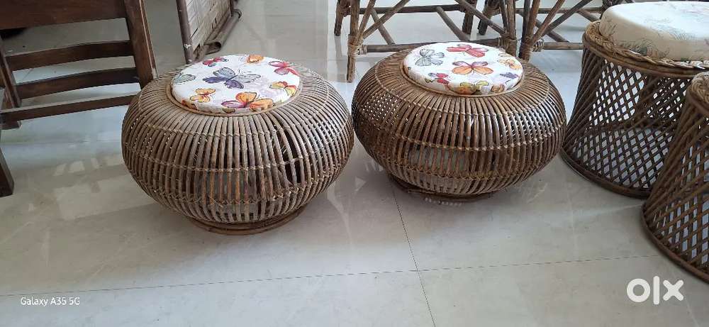 Stool made of bamboo
