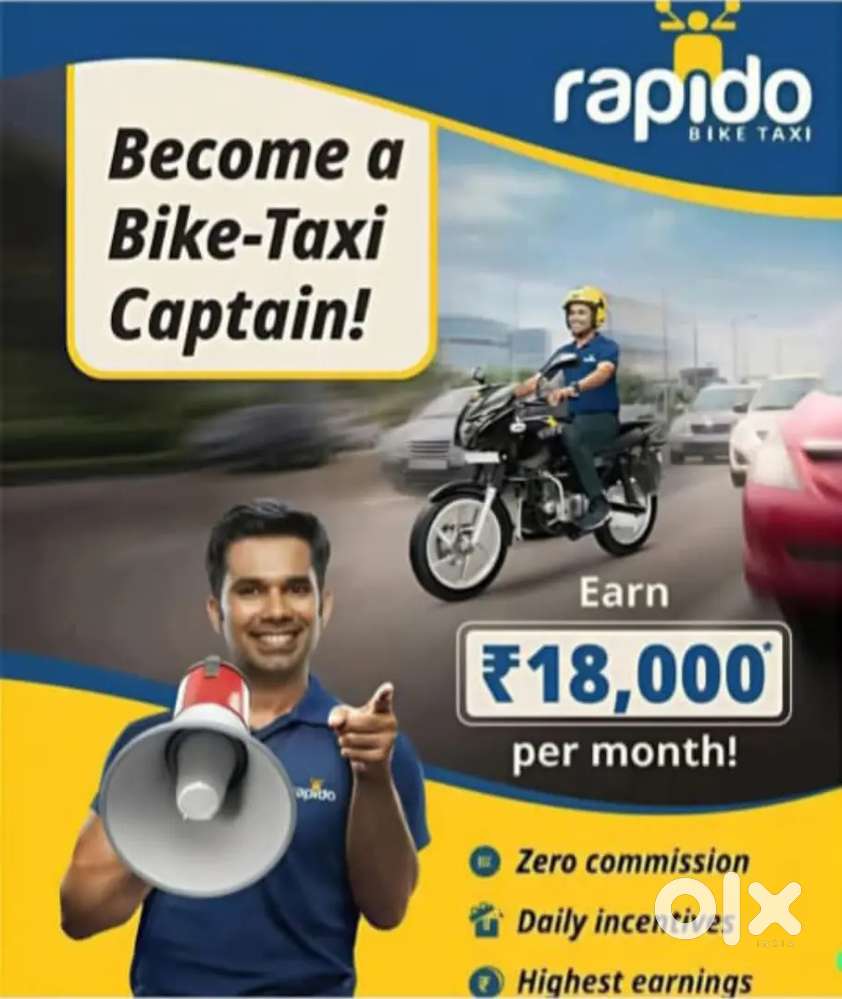 Rapido is hiring biker from silchar