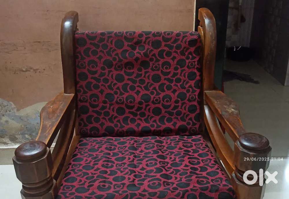 Elegant Wooden Chair with Cushion