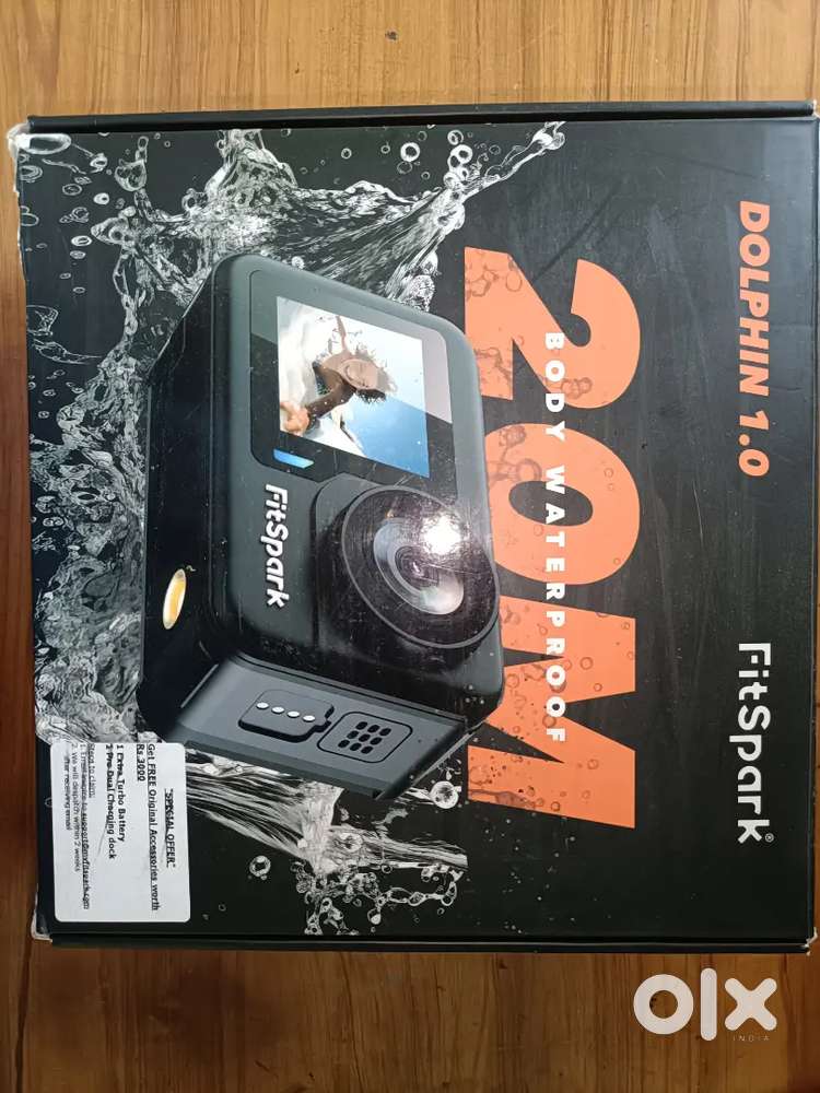 FitSpark Dolphin1.0 20MP waterproof wifi action camera.