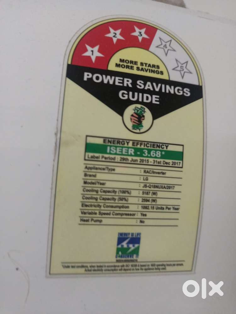 LG 1.5 ton AC in working condition 3 Star dual inverter