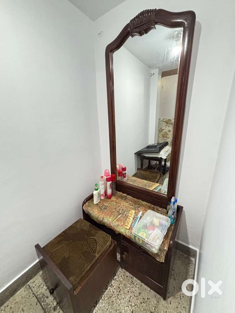 Dressing table with stool