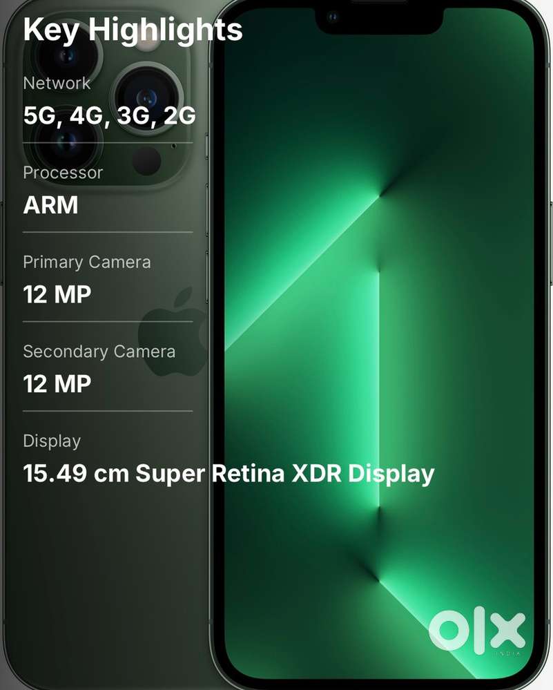 I phone 13 pro hai 1tb storage 100 battery helte hai