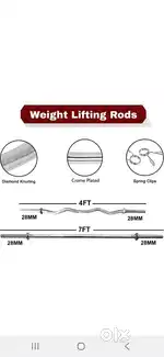 70 kg steel plate dumbell + Steel Rod 20kg+