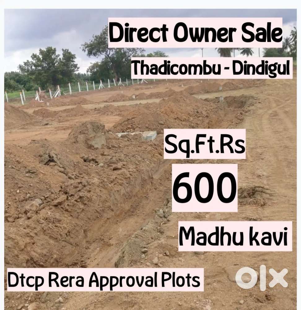 Dtcp Rera approval plots sale @Thadicombu
