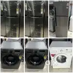 Front load Washing machine in best condition also Double door Fridge