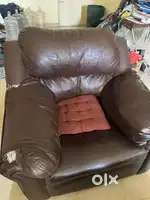 3+1 Leather sofa in . Large size centre table .