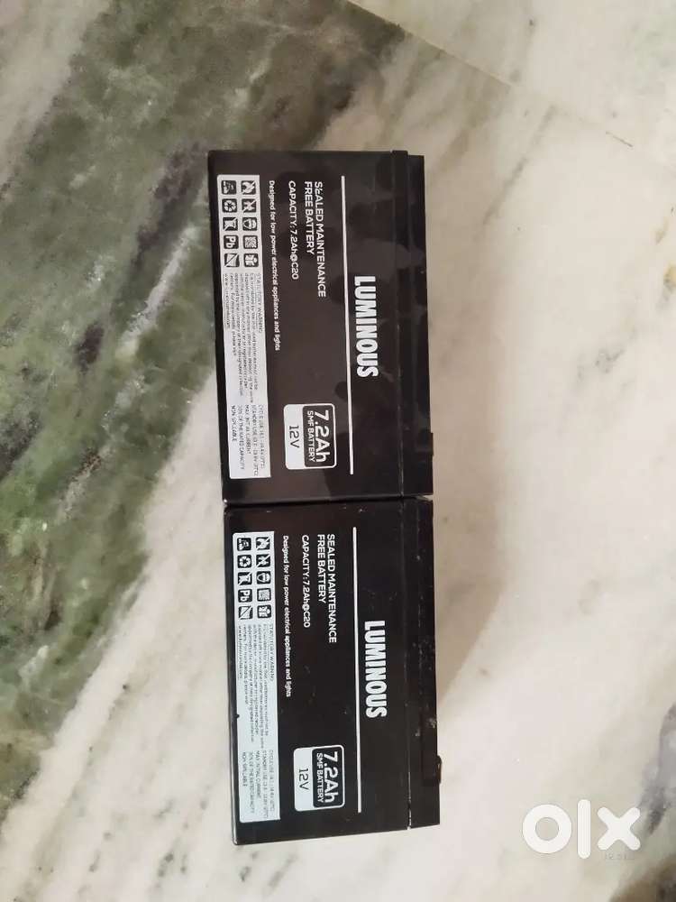 Luminous 7.2 ah battery - 2 piece