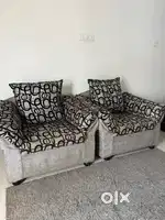 2 seater sofa with carpet
