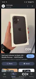 Iphone 16 sealed pack black