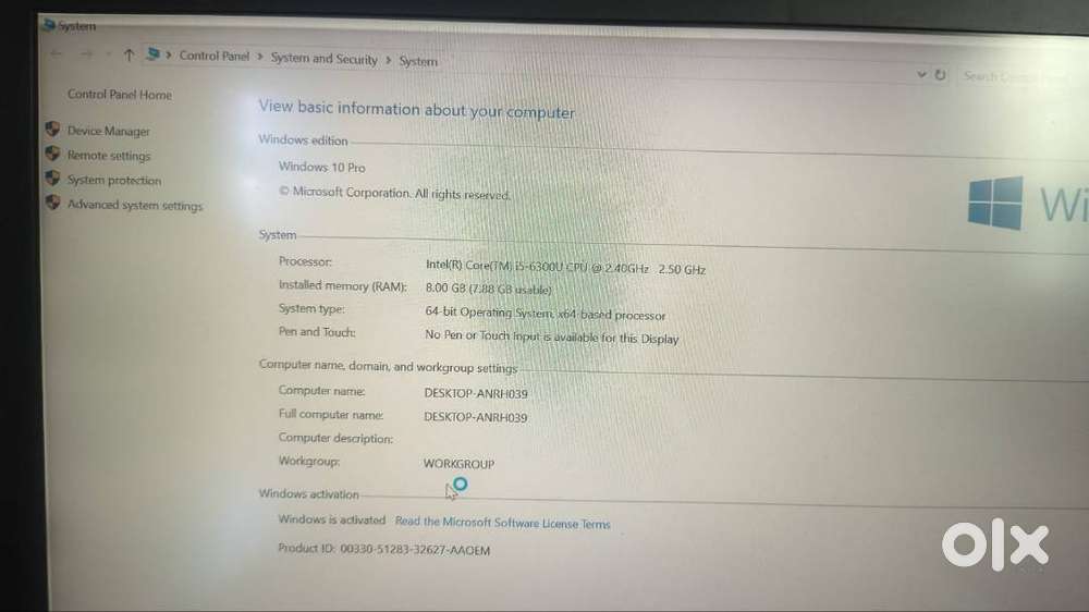 Dell Laptop 8GB RAM i5