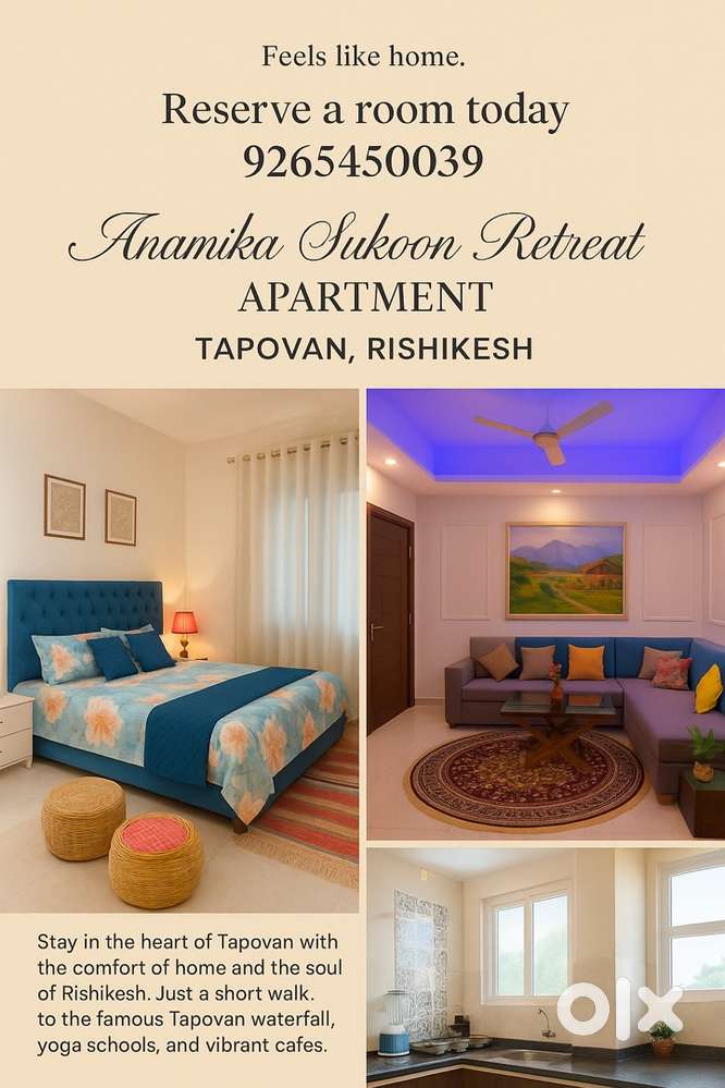 1bhk flat in rishikesh