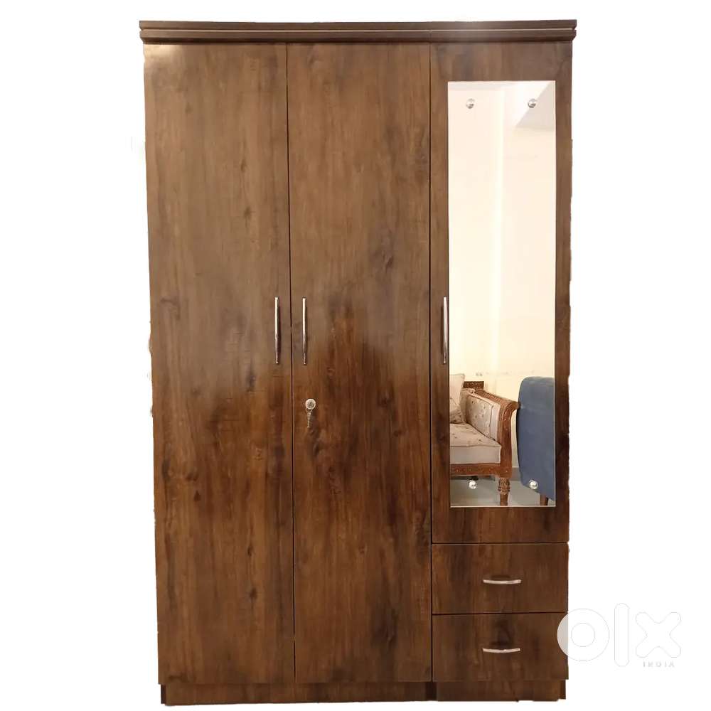 Wooden 3 door Wardrobe and Coffee table