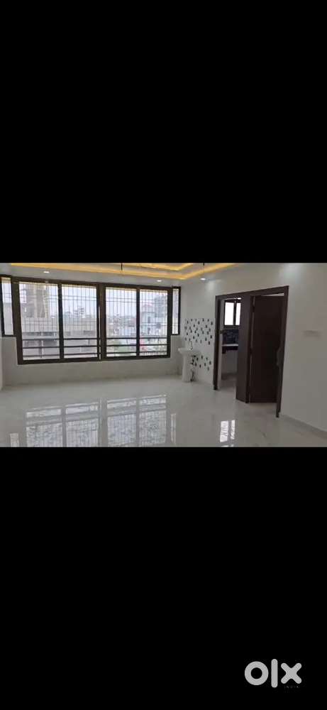 East facing drawing cum dining with road side view