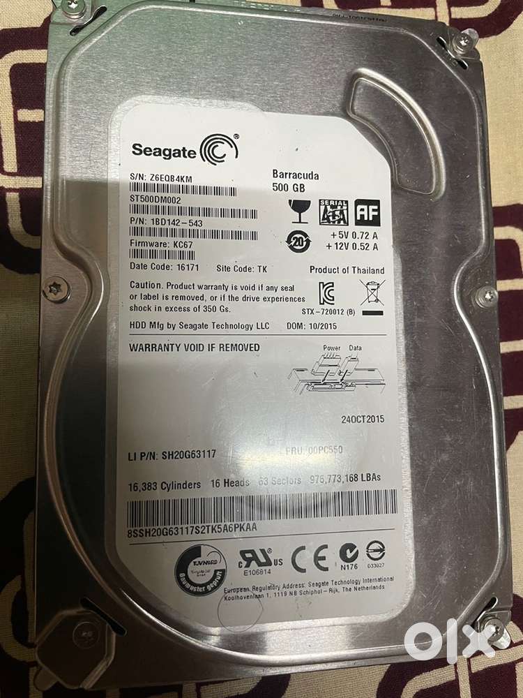 Desktop 500 GB HDD
