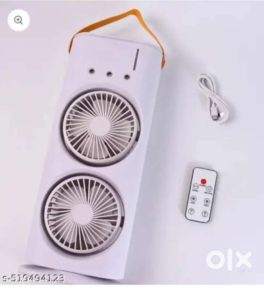Mini cooler double ended spray fan