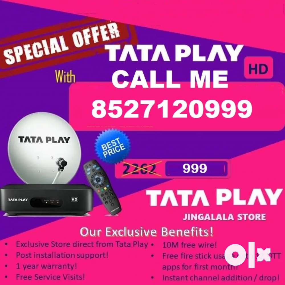 Diwali offer sale Tata   Sky Airtel D2h dish Tv DTH free install play