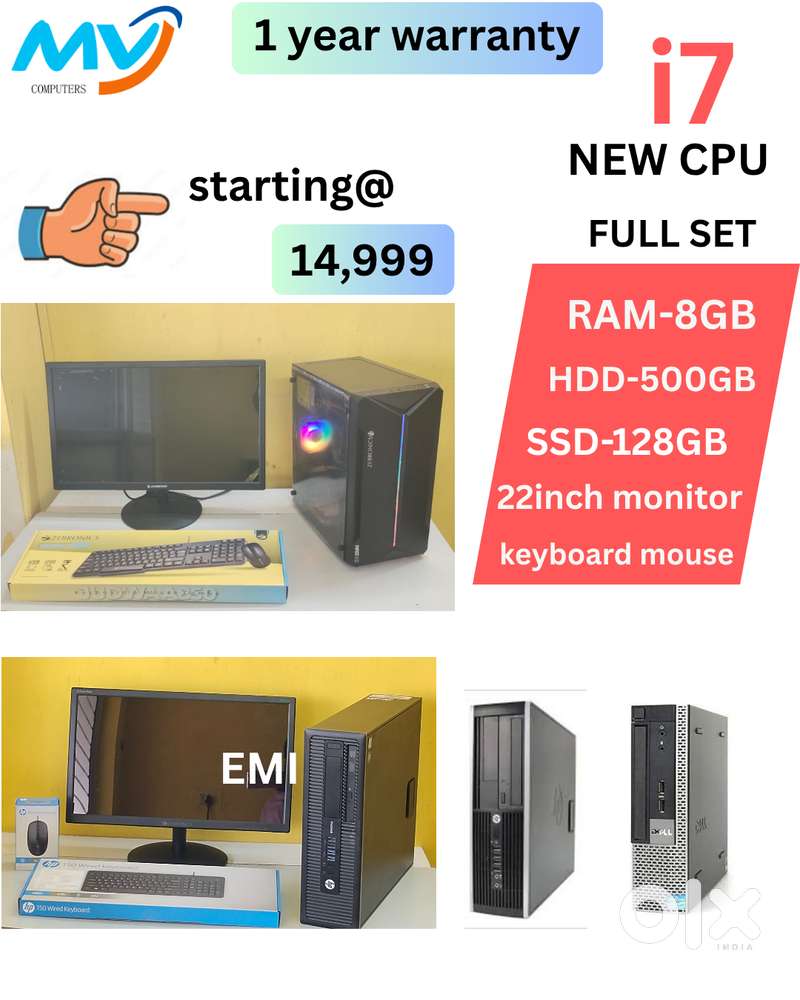 1 - Year Warranty  Starting @ 14,999  Cash on home delivery  Same day