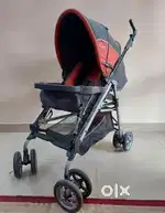 Sun Baby Travel Friendly Portable Stroller (Red and Black
