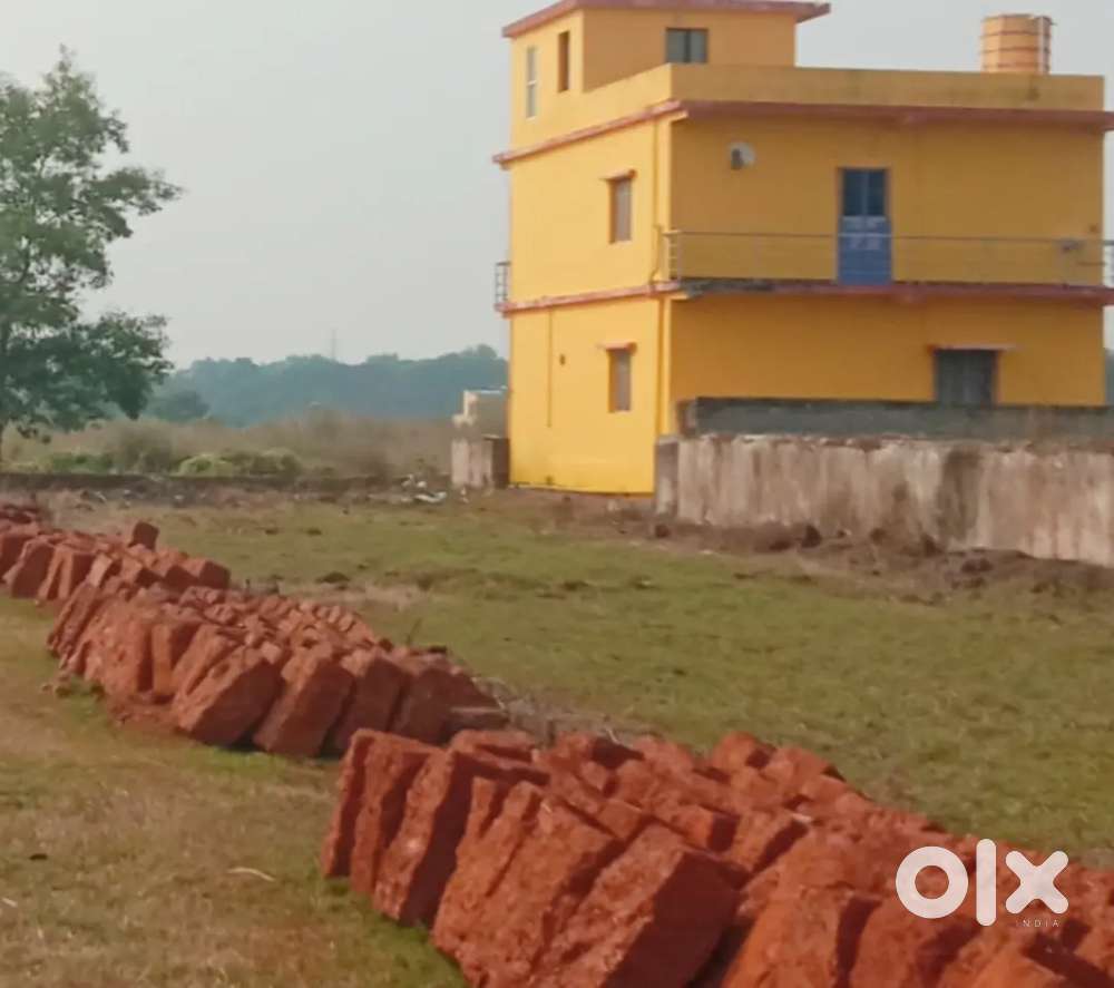Yellow zone gharabari resale plot at Gudiya pokhari BBSR