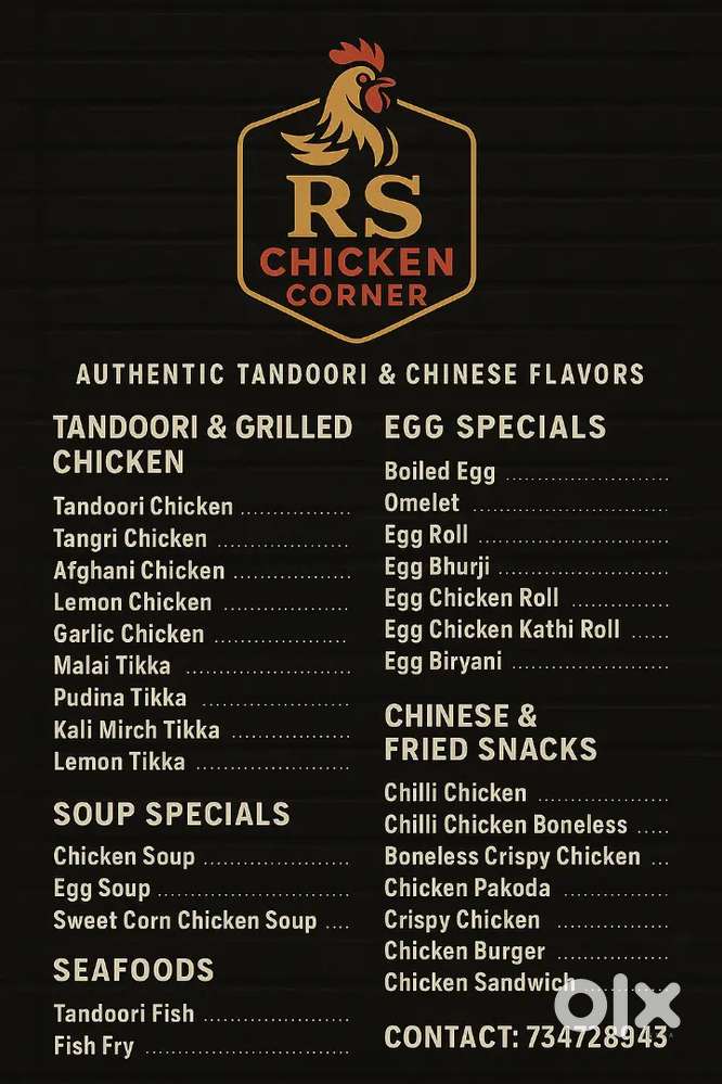Need CHICKEN CHEF for A non veg shop