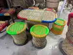 Bamboo stools / balcony coffee table stools / garden furniture set