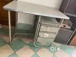 Computer Table steel iron legs and drawers
