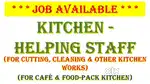 HELPER IN KITCHEN WORK