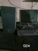 Windows 7 computer and pc mouse keyboard