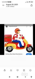 Courier executive delivery boy