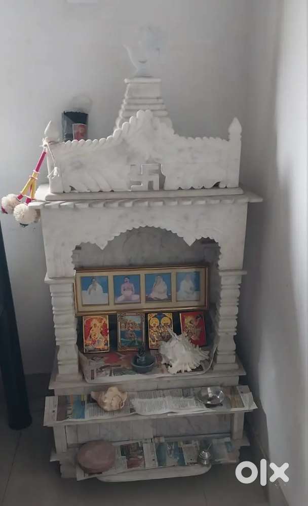 Puja mandir and computer chair