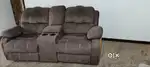 Recliner sofa and computer table for sale