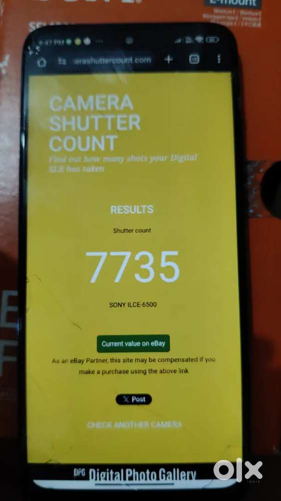 Sony 6500 brand new condition lens 18 200