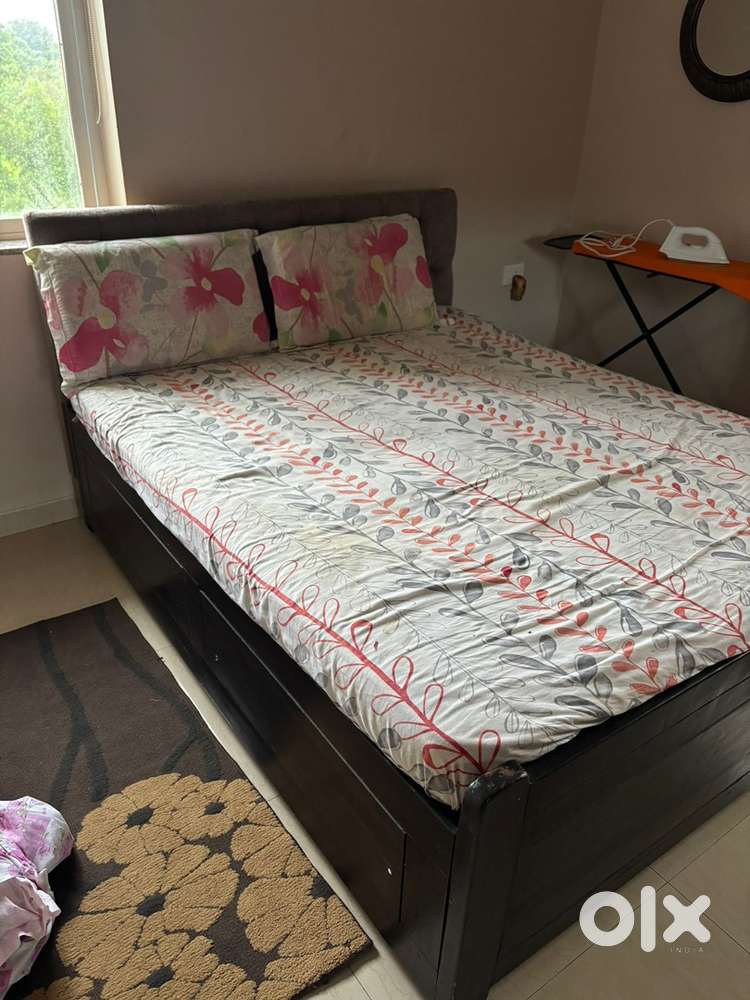 queen bed sal wood