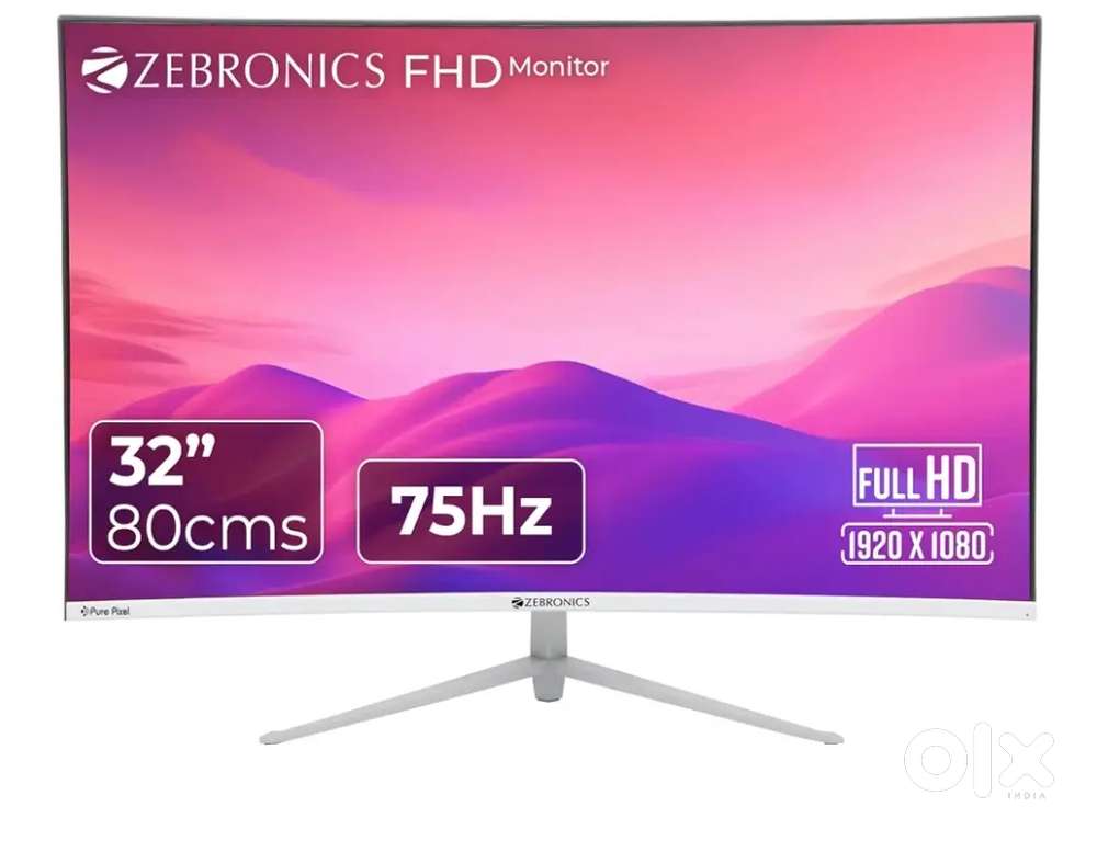 Zebronics 32inc curved monitor brand new condition