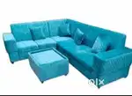Month End offer buy new sofa 8499, L size sofa 13990/-EMI available