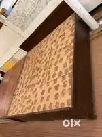 Double bed with box are available