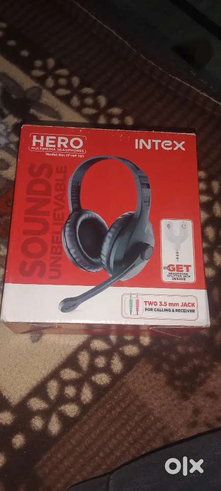 Intex hero multimedia headphones. Model no: IT-HP 101