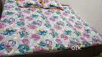 5*6.25 feet folding and storage bed and extra attached 2 feet bed