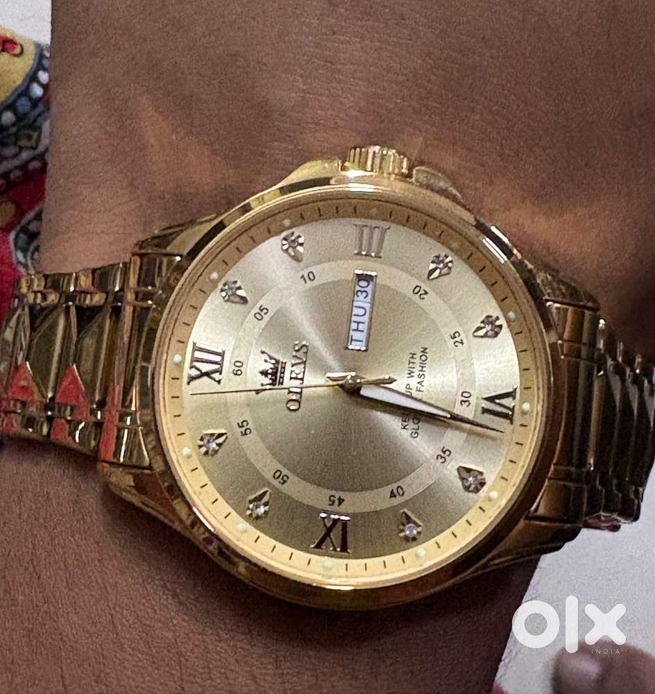 Golden premium, and expensive watch