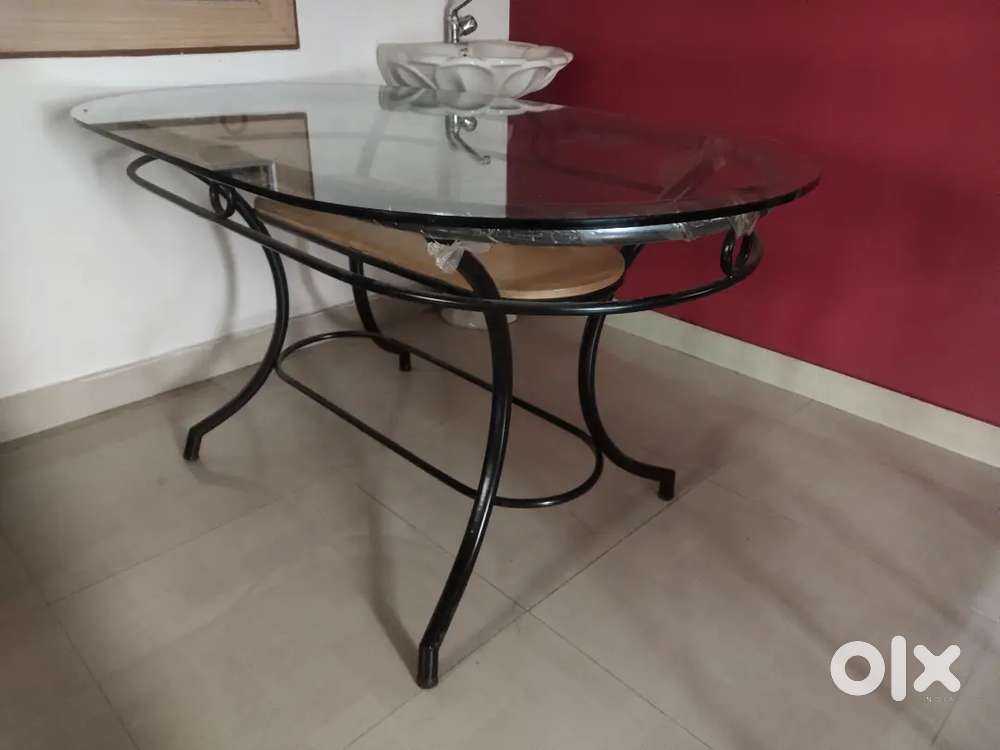 Glass Top Dining Table