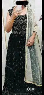 Heavy black gown