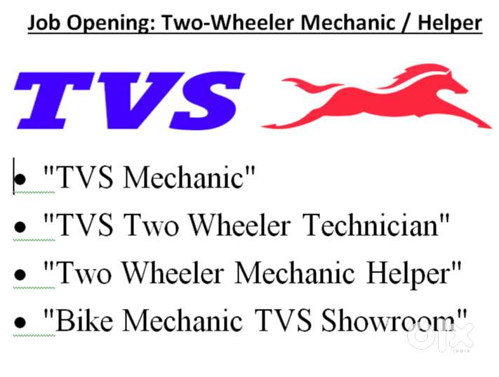 TVS SHOW ROOM REQUIRED COMPUTER OPERA/SALES EXECUTIV