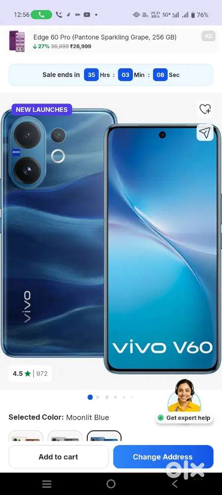 V60.  8gb 256 gb