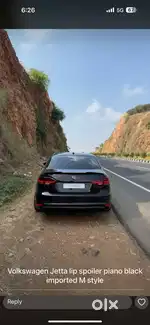 Volkswagen Jetta lip spoiler batman style piano black