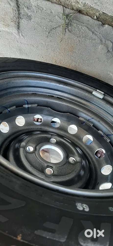 New MRF ZV 13inch Tyre with New Rim