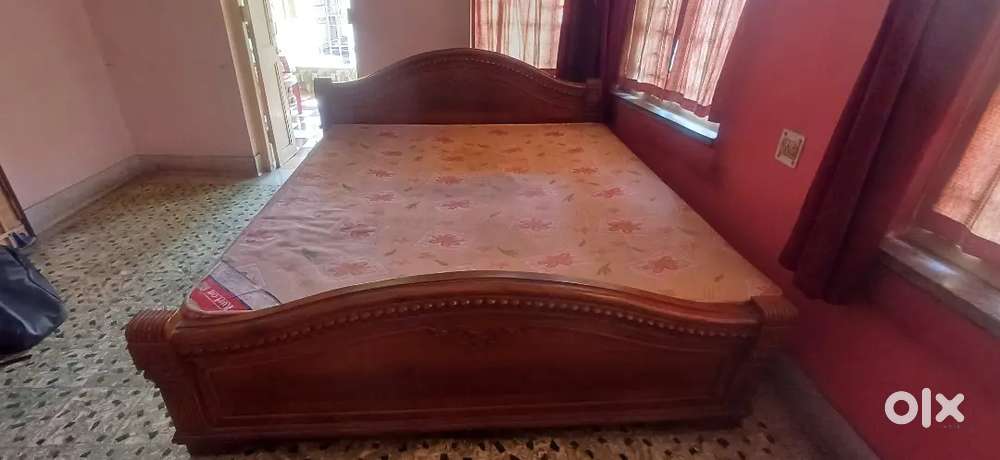 Price Drop - King Size Segun( Teak wood) Box Bed