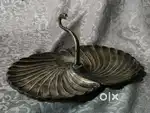 Antique pure brass solid heavy fruit bowl 29/18